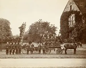 Horse Drawn Fire Engine Prints: Fire Brigade & Engine
