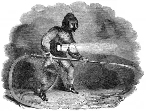 Fire Brigade History Prints: Fire Brigadier, 1843