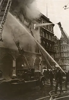 Fire at Chappell & Co, New Bond Street, London Fire at Chappell & Co, New Bond Street, London