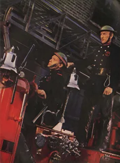 A Fire Engine with a Turntable Ladder-pump A Fire Engine with a Turntable Ladder-pump