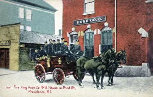 Firemen - Fire King Hose Co. No.3 - Providence, RI, USA Firemen - Fire King Hose Co. No.3 - Providence, RI, USA
