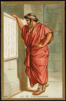 Ancient Rome Illustrations Prints: First Calendar