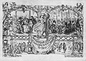 First Christmas card designed by W. N. Egley First Christmas card designed by W. N. Egley