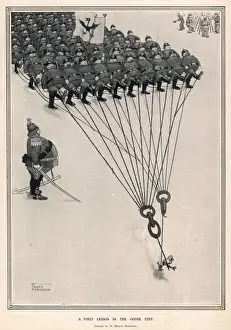 Heath Robinson's 'First Lesson in the Goose Step' Print