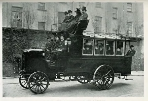 First Motor Omnibus seen in Great Britain First Motor Omnibus seen in Great Britain