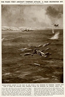 First torpedo air attack by G. H. Davis First torpedo air attack by G. H. Davis