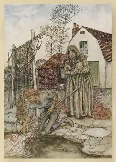 Historical Fairy Tales Prints: The Fish and the Ring