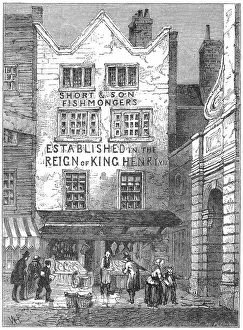 Temple Bar London Prints: Fish shop