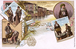 Fishermen, Aged Kurd, Bebek Bay, Water Carriers and Barber Fishermen, Aged Kurd, Bebek Bay, Water Carriers and Barber
