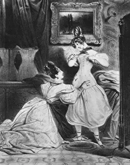 Historical Costume Design Prints: Fitting a Corset