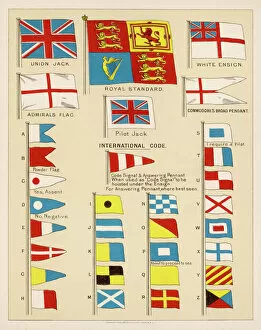 Royal Navy Collection: Flags of Royal Navy