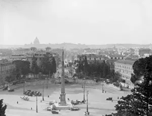 Flaminian Obelisk Print, Piazza del Popolo, Rome