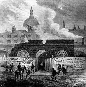 Demolished London Landmarks Prints: Fleet Prison Ruins