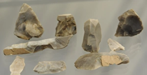 Flint tools used by reindeer hunters. Solbjerg, Lolland. Ahr Flint tools used by reindeer hunters. Solbjerg, Lolland. Ahr