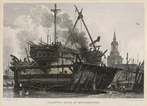 Maritime Heritage UK Prints: Floating Dock London