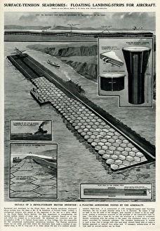 Floating landing strips for aircraft by G. H. Davis Floating landing strips for aircraft by G. H. Davis