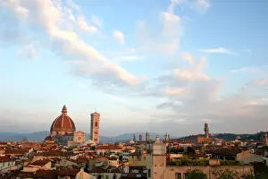 Historical Landmarks In Italy Prints: Florence Skyline