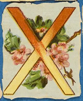 Vintage Floral Art Prints: FLOWER X