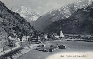 Fluelen, Switzerland and the Bristen Alp Fluelen, Switzerland and the Bristen Alp
