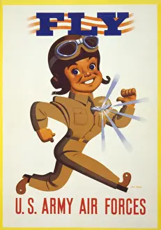 World War 2 Aviation Art Prints: Fly - US Army Air Forces