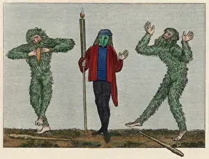 English Green Men Print