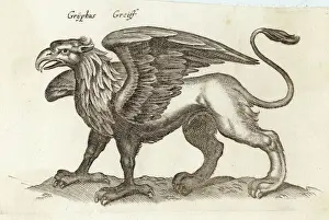 Mythical Beast Prints: Folklore Gryphon Print