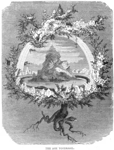 Norse Mythology Prints: Yggdrasil Print: A depiction of the Norse Tree of Life
