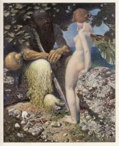 Folklore And Myth Prints: Pan and Psyche Print: Consultation