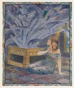 Folklore And Myth Prints: Pandora Opens the Box Print