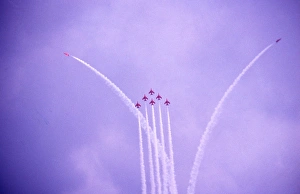 Folland Gnats RAF Red Arrows heart 1975 Folland Gnats RAF Red Arrows heart 1975