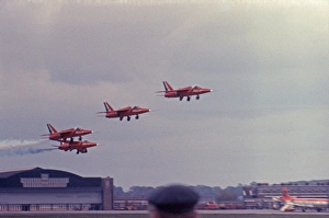 Folland Gnats RAF Red Arrows take off Folland Gnats RAF Red Arrows take off