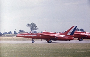 Folland Gnats Red Arrows take off Brampton 1977 Folland Gnats Red Arrows take off Brampton 1977