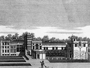 Ford Abbey, Devonshire Print circa 1770