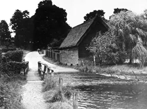 Ford on the River Lea, Hertfordshire Print 1930s