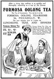 Formosa Oolong Tea advertisement, WW1 Formosa Oolong Tea advertisement, WW1