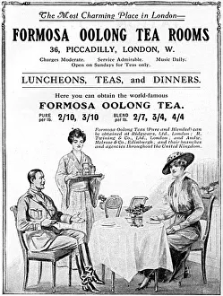 Formosa Oolong Tea Rooms advertisement, 1916 Formosa Oolong Tea Rooms advertisement, 1916