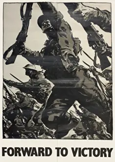 WW2 Poster Prints: Forward to Victory - WW2 poster