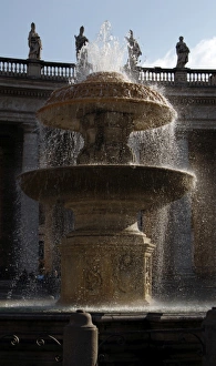Fountain. St. Peters Square. Vatican City Fountain. St. Peters Square. Vatican City