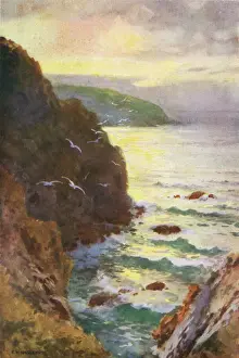 England Coastal Scenes Prints: Fowey / Cornwall 1910