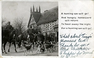 Foxhunting at the Black Swan Inn, Helmsley, Yorkshire Foxhunting at the Black Swan Inn, Helmsley, Yorkshire