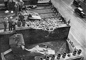 Fragments of a Dornier brought down in Victoria Station Fragments of a Dornier brought down in Victoria Station