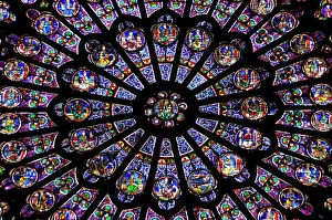 France. Paris. Notre Dame. Rose window France. Paris. Notre Dame. Rose window