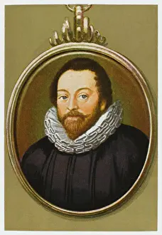 Prints of SIR FRANCIS DRAKE English admiral and circumnavigator of the world Francis Drake Prints: Miniature Print of Sir Francis Drake
