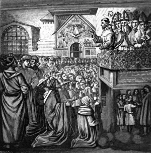 Saint Francis Of Assisi Artwork Prints: Francis Preaches