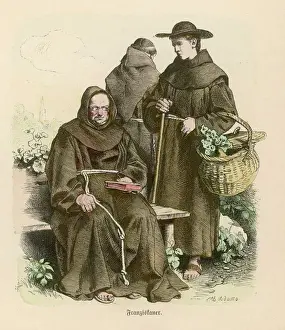 Christian Religious Art Prints: Franciscan Monks