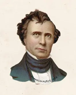 19th Century Leaders Prints: Franklin Pierce / Scrap