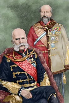 Franz Joseph I of Austria (1830-1916) and Ferdinand I of Aus Franz Joseph I of Austria (1830-1916) and Ferdinand I of Aus