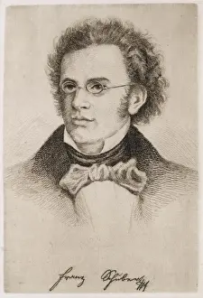 Austrian Musician Prints: Franz Schubert / Anon