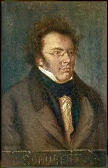 Austrian Classical Music History Prints: Franz Schubert / Eichhorn