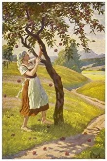 Fairy Tale Illustration Prints: Frau Holle - 2